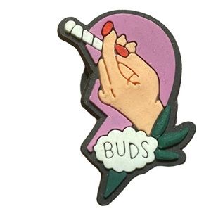 Half Heart Buds 420 Croc Charm